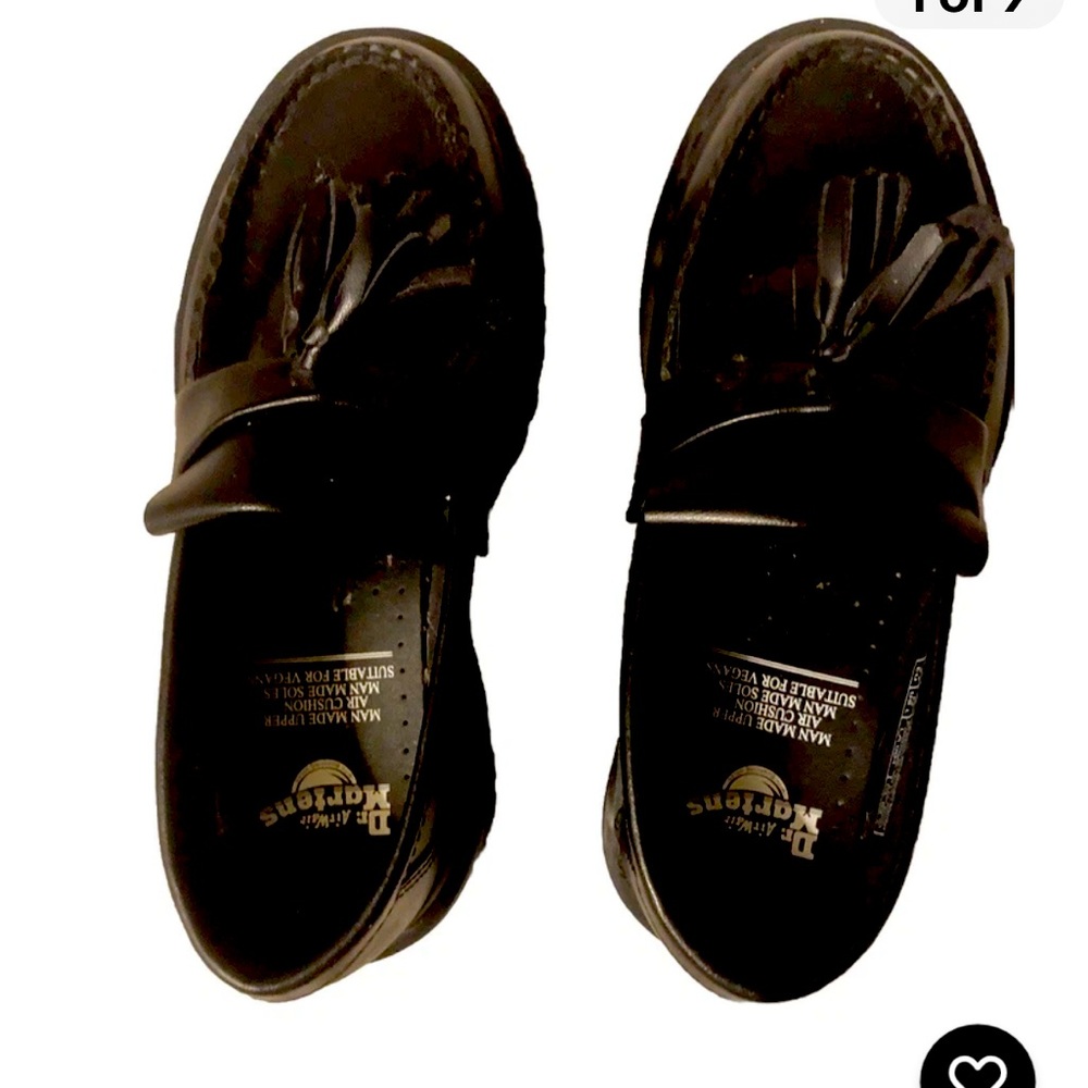 Dr. Martens Womens Black Leather Loafers